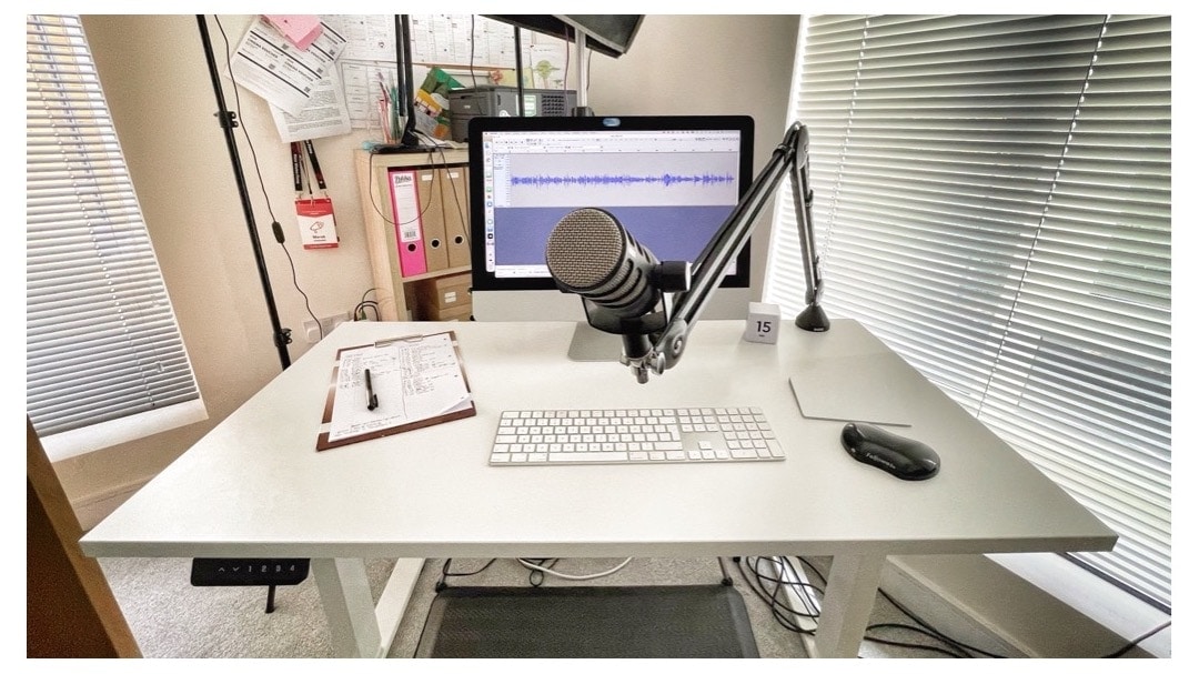 Ramię mikrofonowe, sprzęt do podcastu